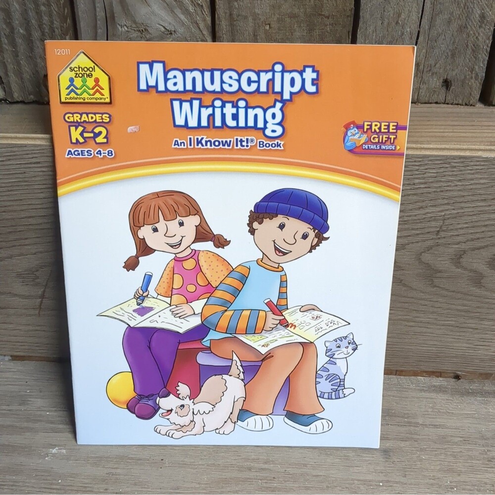 School Zone Manuscript Writing Grades K-2 Ages 4-8 #12011 (1995,Paperback)